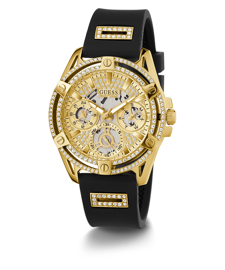 Đồng Hồ Nữ GUESS Black Gold Tone Multi-function GW0536L3