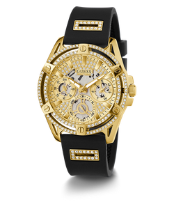 Đồng Hồ Nữ GUESS Black Gold Tone Multi-function GW0536L3