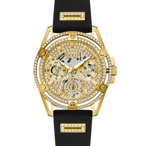 Đồng Hồ Nữ GUESS Black Gold Tone Multi-function GW0536L3