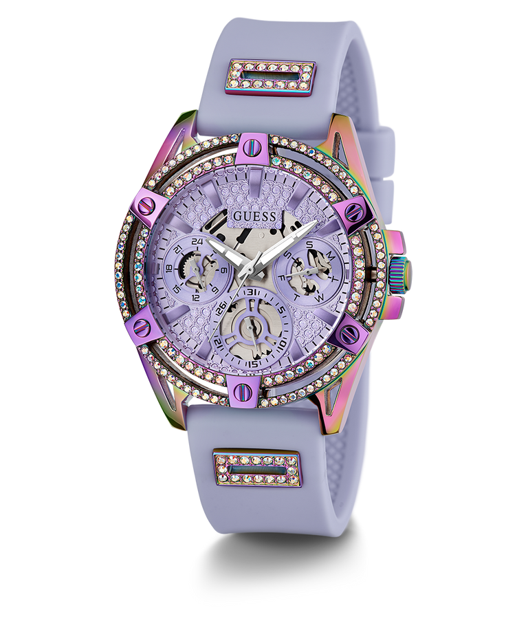 Đồng Hồ Nữ GUESS Purple Iridescent Multi-function GW0536L4