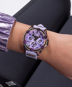 Đồng Hồ Nữ GUESS Purple Iridescent Multi-function GW0536L4