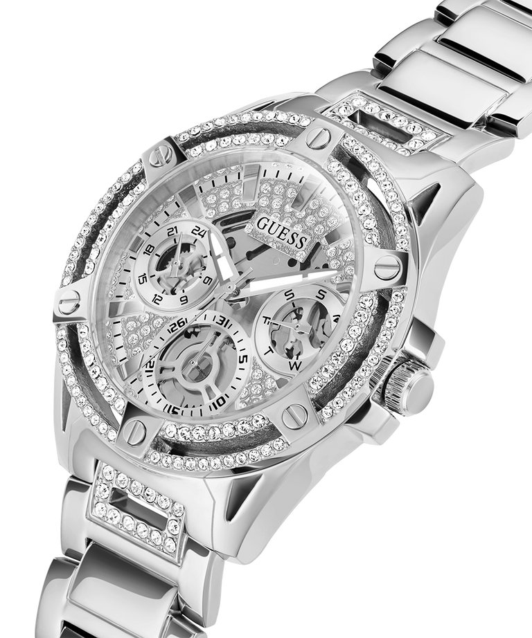 Đồng Hồ Nữ GUESS Silver Tone Multi-function GW0464L1