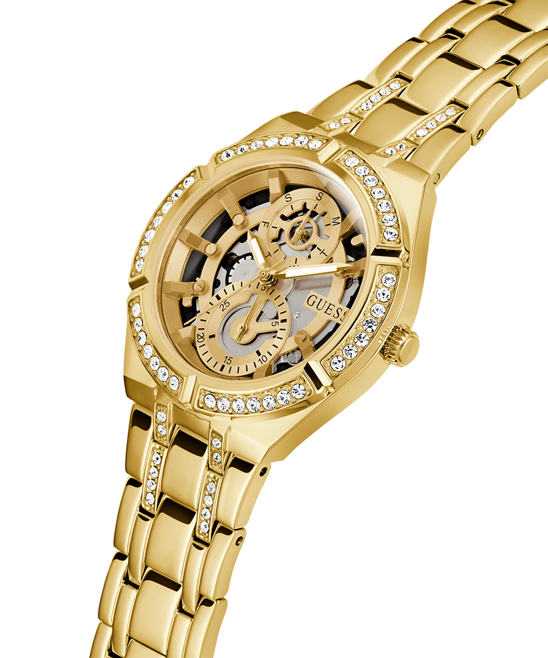 Đồng Hồ Nữ GUESS Gold Tone Multi-function GW0604L2
