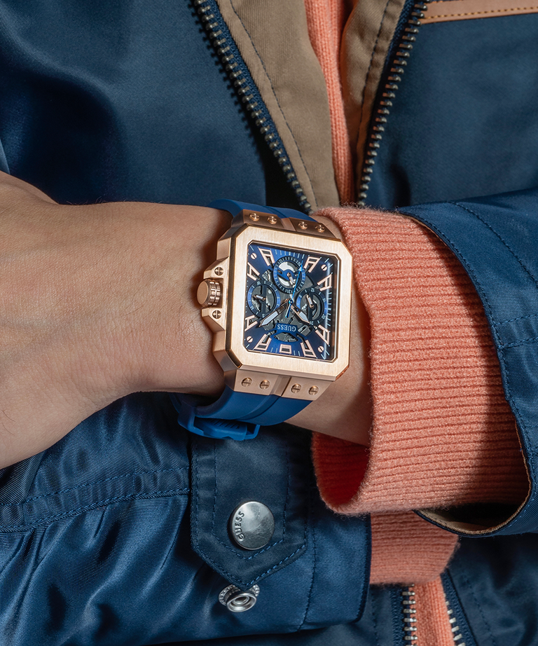 Đồng Hồ Nam GUESS Rose Gold Tone Multi-function GW0637G3