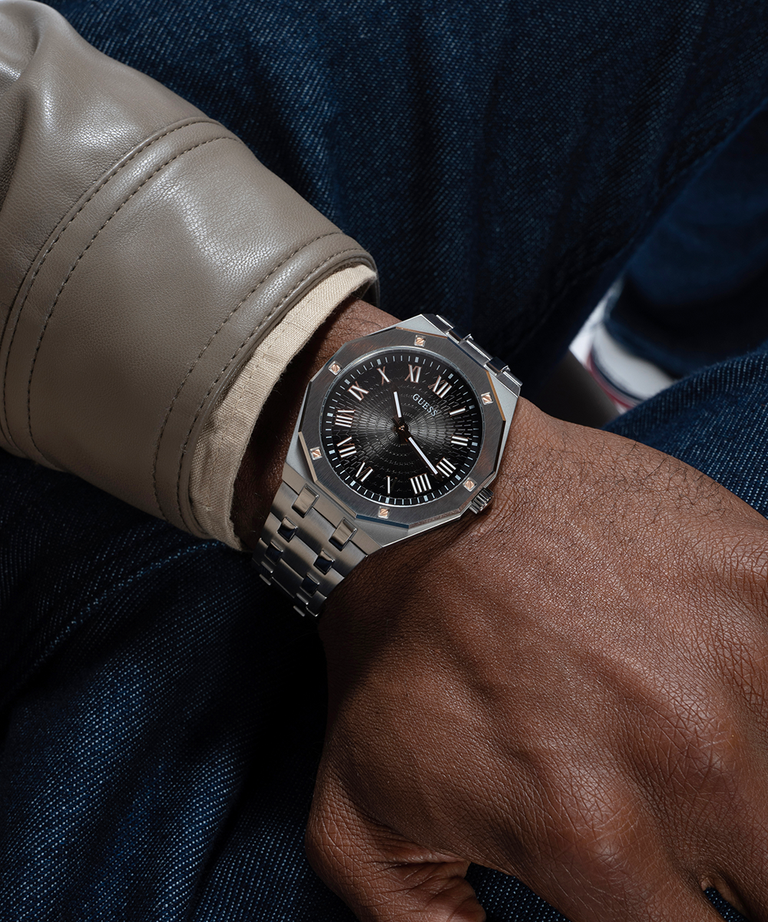 Đồng Hồ Nam GUESS Silver Tone Analog GW0575G1