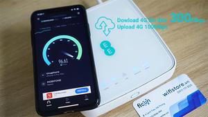 Bộ Phát Wifi 4G Alcatel HH70 Cat7 tốc độ 300mpbs hàng nhập khẩu