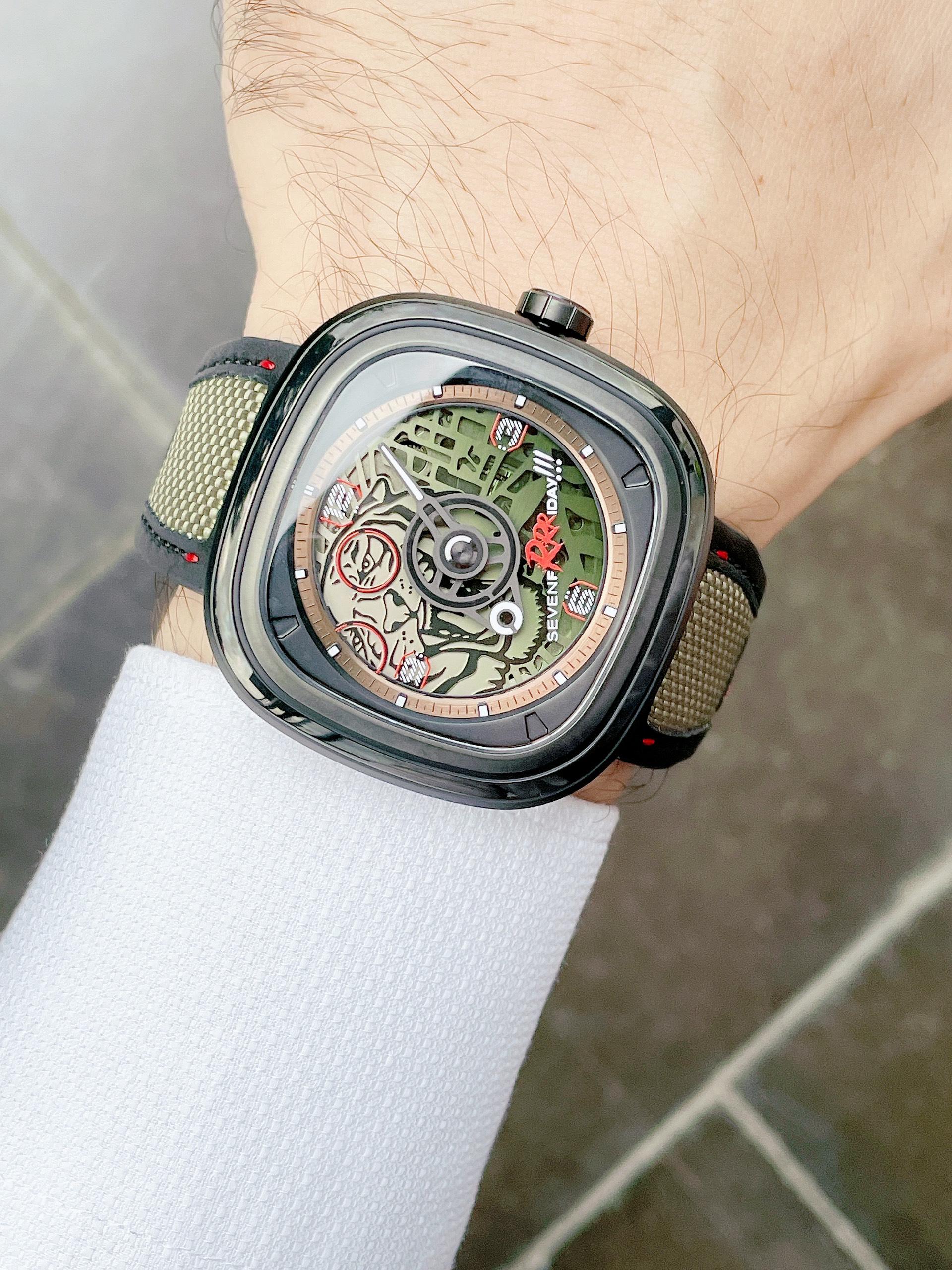 Đồng Hồ Nam SEVENFRIDAY Green Tiger T3/04