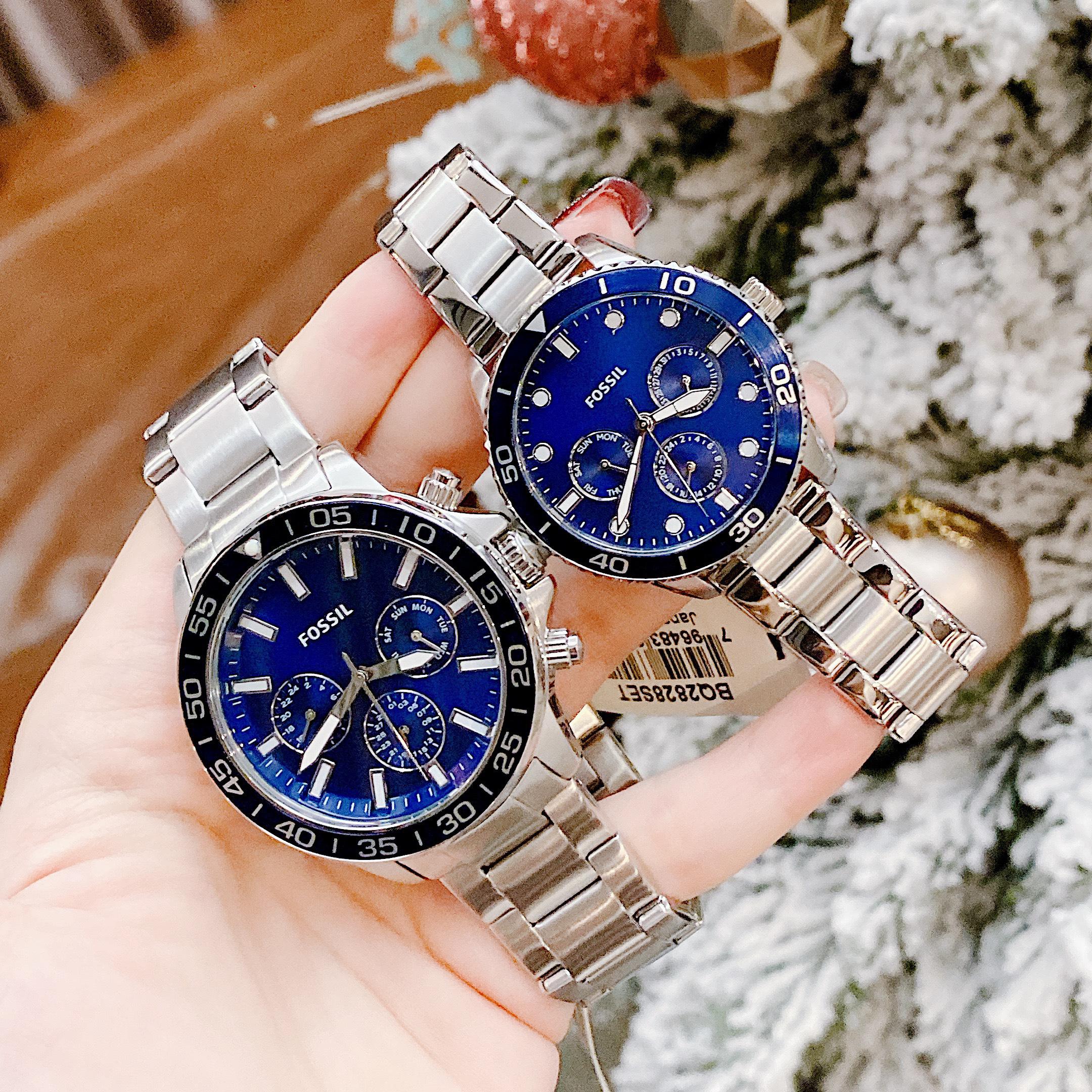 Đồng Hồ Đôi Fossil Bannon BQ2828SET