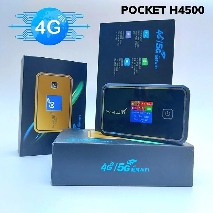 Bộ Phát WiFi 4G Pocket Hiroam H4500 tốc độ 300Mbps