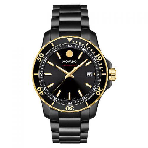 Đồng Hồ Nam Movado Series 800 Gold & Black PVD 2600161