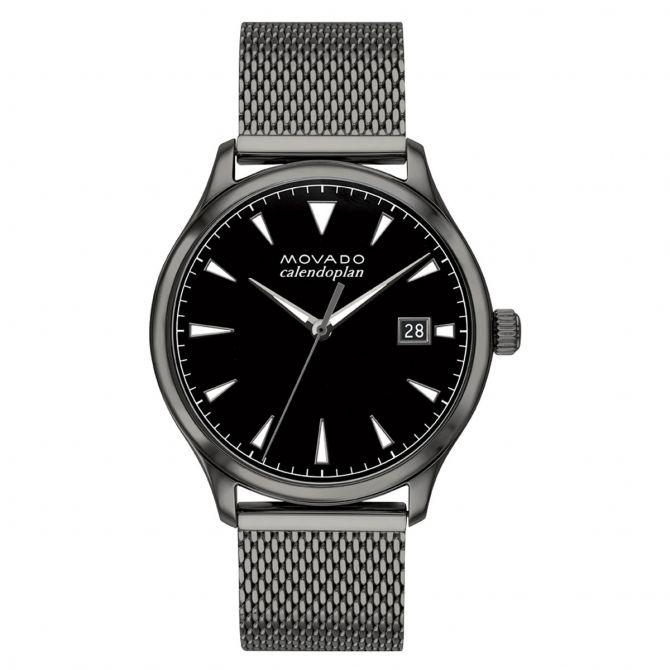 Đồng Hồ Nam Movado Heritage Black Dial Grey 3650119