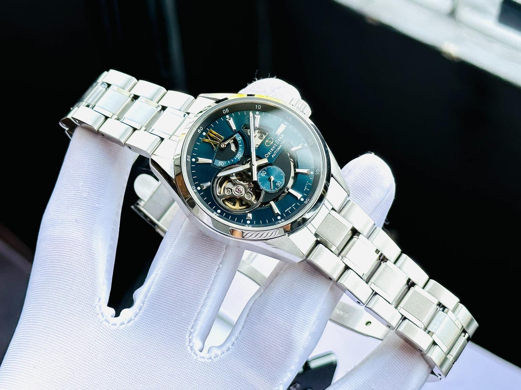 Đồng Hồ Nam Orient Star Skeleton Green RK-AV0114E