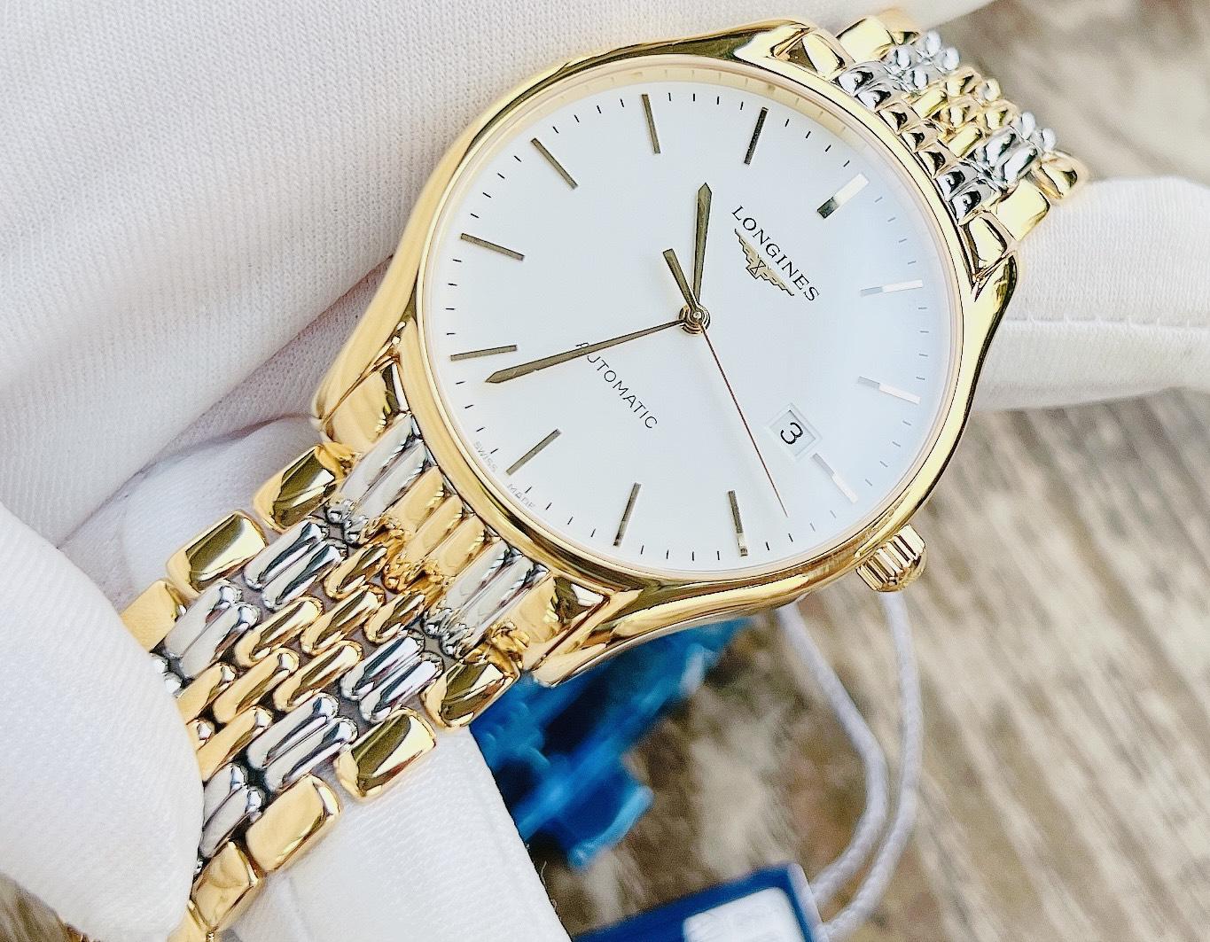Đồng Hồ Nam Longines Lyre Demi Gold L4.961.2.12.7