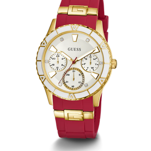 Đồng Hồ Nữ Guess Red Gold Tone Multi-function U1157L2