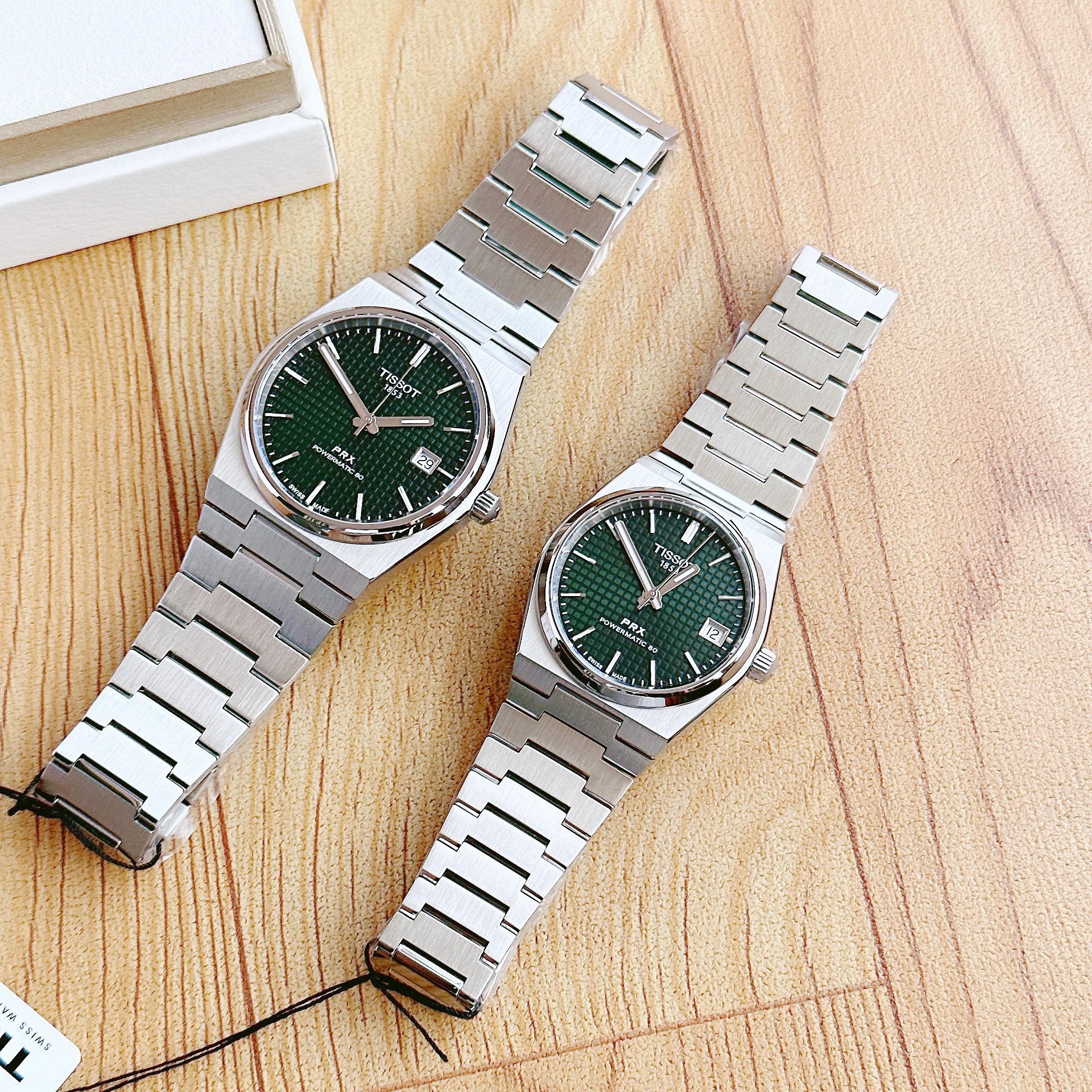 Đồng Hồ Đôi Tissot PRX Powermatic 80 T137.407.11.091.00 & T137.207.11.091.00