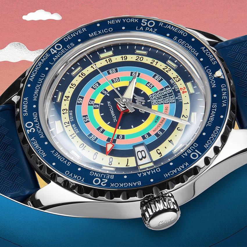 Đồng Hồ Nam MiDo Ocean Star Decompression Worldtimer M026.829.17.041.00