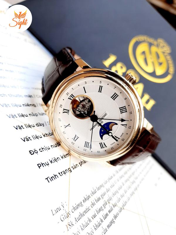 ĐỒNG HỒ FREDERIQUE CONSTANT CLASSIC MOONPHASE DATE MANUFACTURE VỚI BỘ MÁY IN-HOUSE MỚI