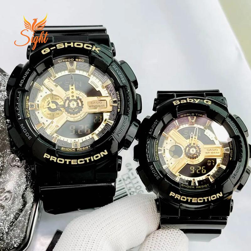 Đồng Hồ Đôi Casio G-SHOCK Couple GA-110GB-1 & BA-110-1A