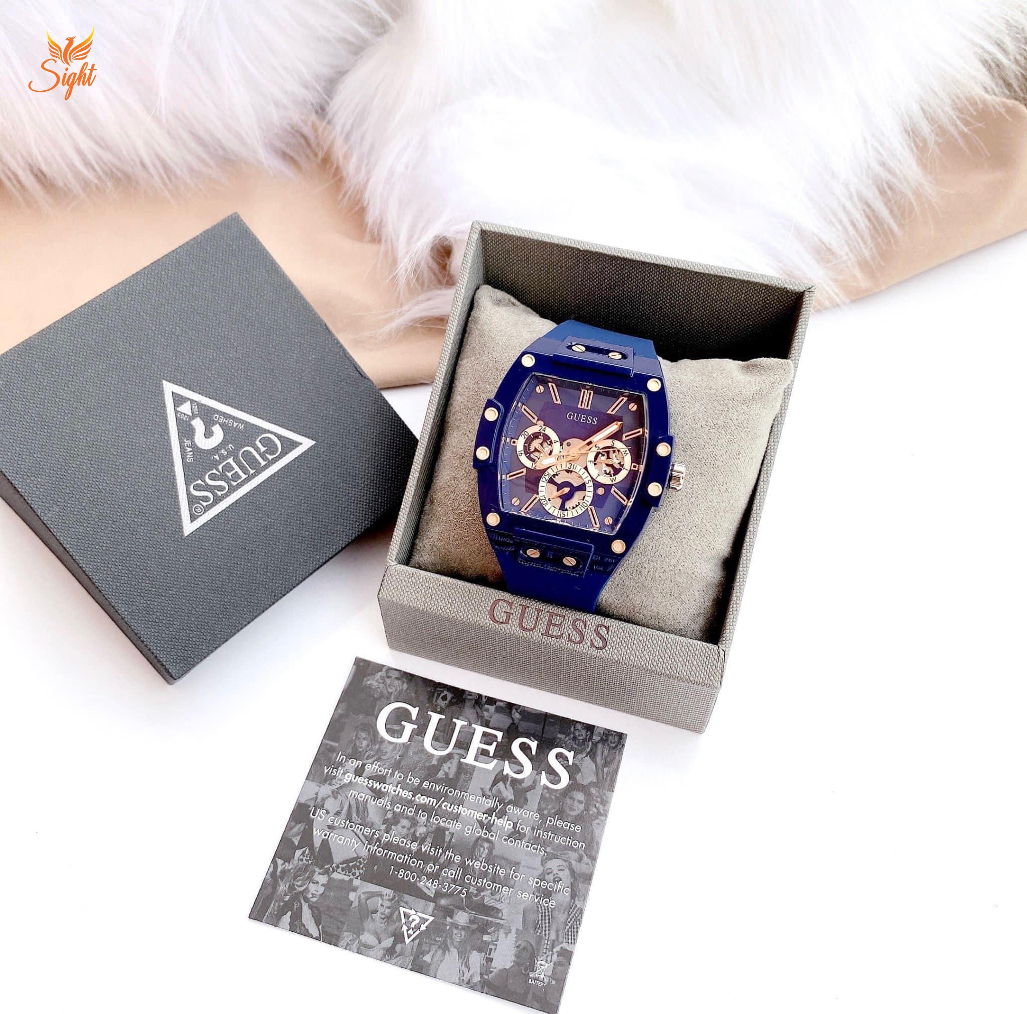 Đồng Hồ Nam Guess GW0203G7 Dây Silicon Chính Hãng.