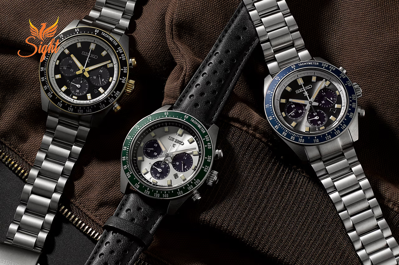 Seiko Ra mắt 3 Mẫu Đồng hồ Bấm giờ Prospex Solar Speedtimer Mới 2024