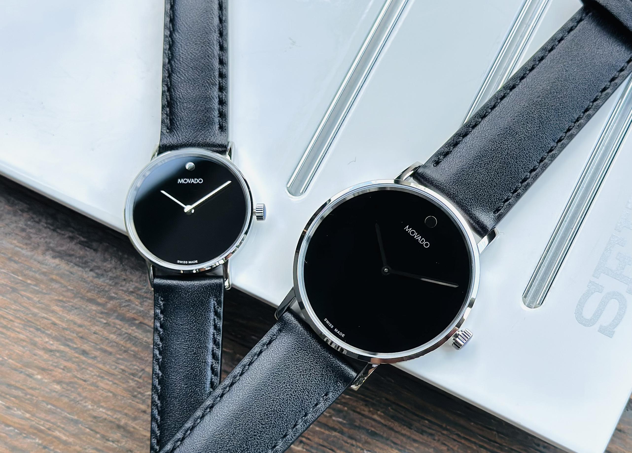 Đồng Hồ Đôi Movado 0607589 & 0607598